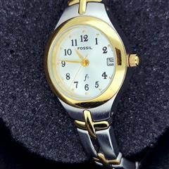 FOSSIL Lady's Wristwatch 110904 GOLD Stainless
